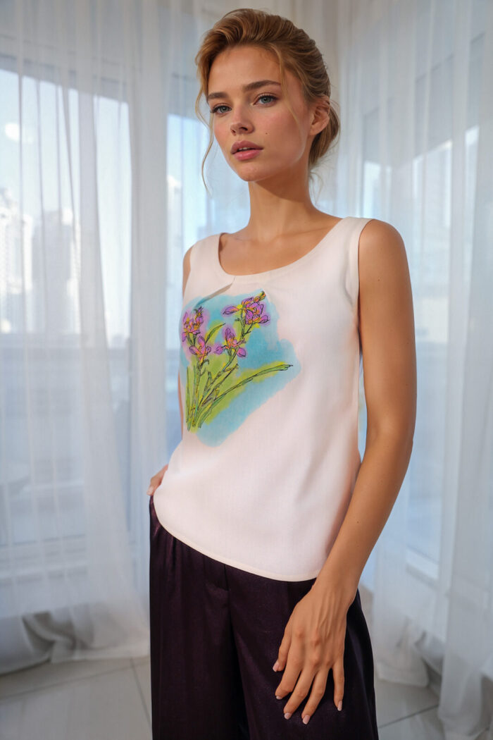 Cotton Floral Top &Bull; 1E5A1629