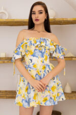 woman wearing summer mini dress